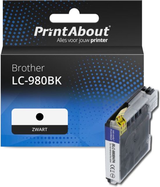 PrintAbout LC-980BK, 30 ml, 1050 pages, Paquet unique