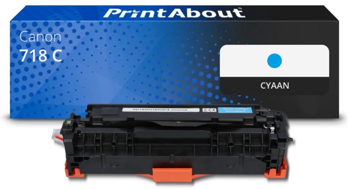 PrintAbout - Alternatief voor de Canon 718 C / cyaan