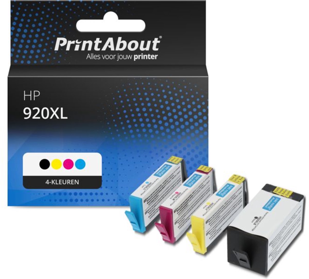 PrintAbout - Inktcartridge / Alternatief voor de HP CD975AE (nr 920XL) / 4 Kleuren