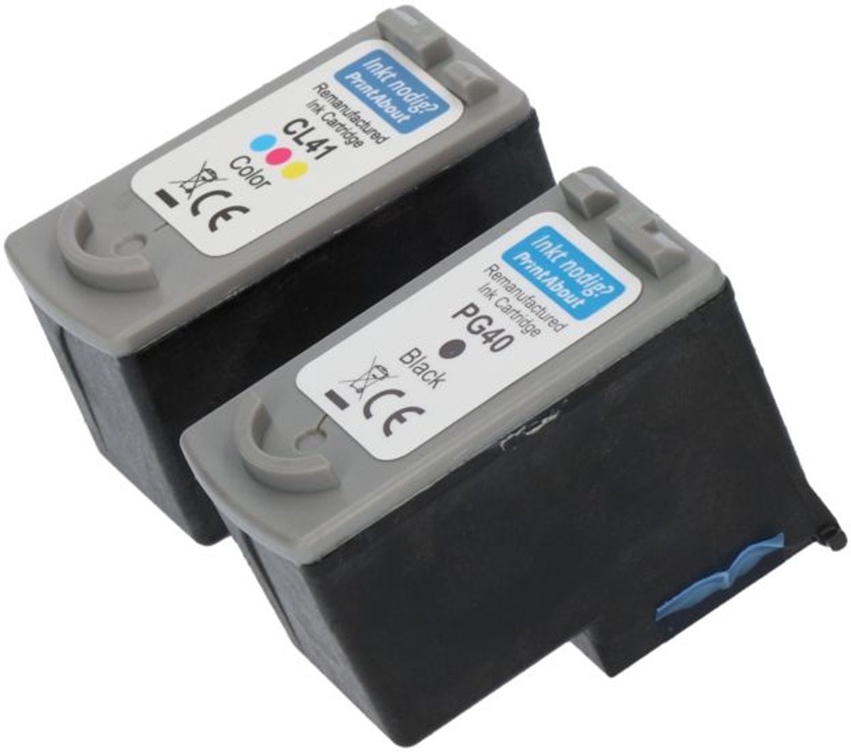 Huismerk Canon PG-40 / CL-41 Inktcartridge Zwart + 3 kleuren Voordeelbundel