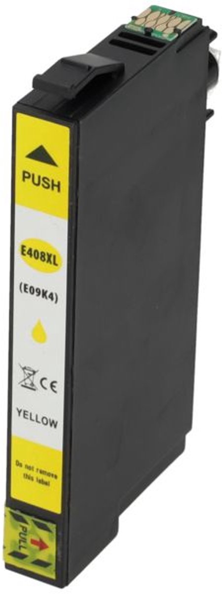 PrintAbout huismerk Inktcartridge 408L (C13T09K44010) Geel Hoge capaciteit geschikt voor Epson