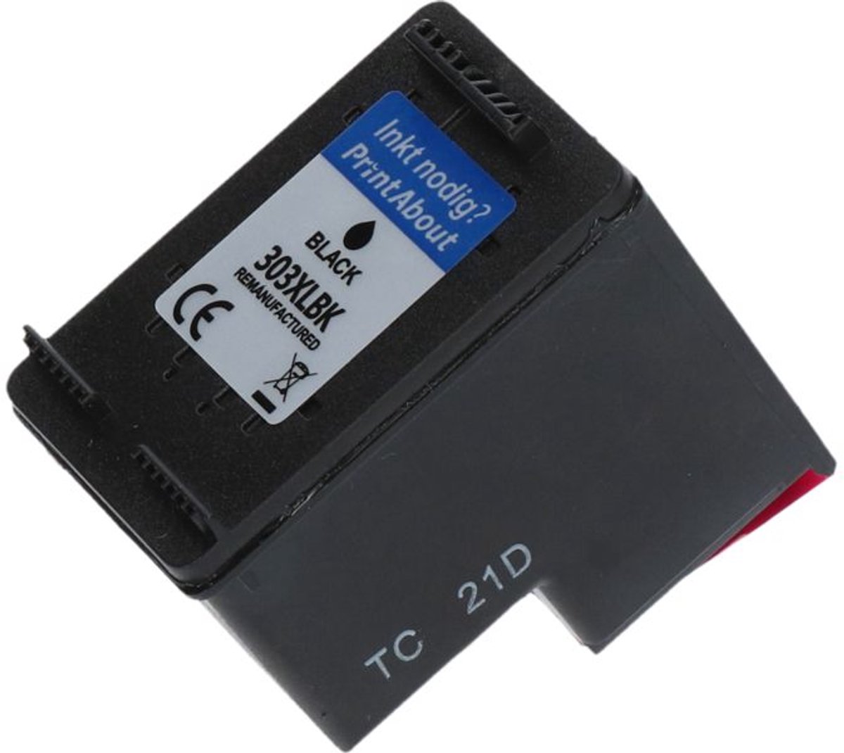 PrintAbout huismerk Inktcartridge 303 (T6N02AE) Zwart geschikt voor HP