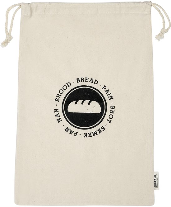 BrandNewCake Bread Bag Katoen 47x31cm (pain entier) - Sac à pain réutilisable - Sac à pain pour boulangers amateurs - Zéro déchet - Durable