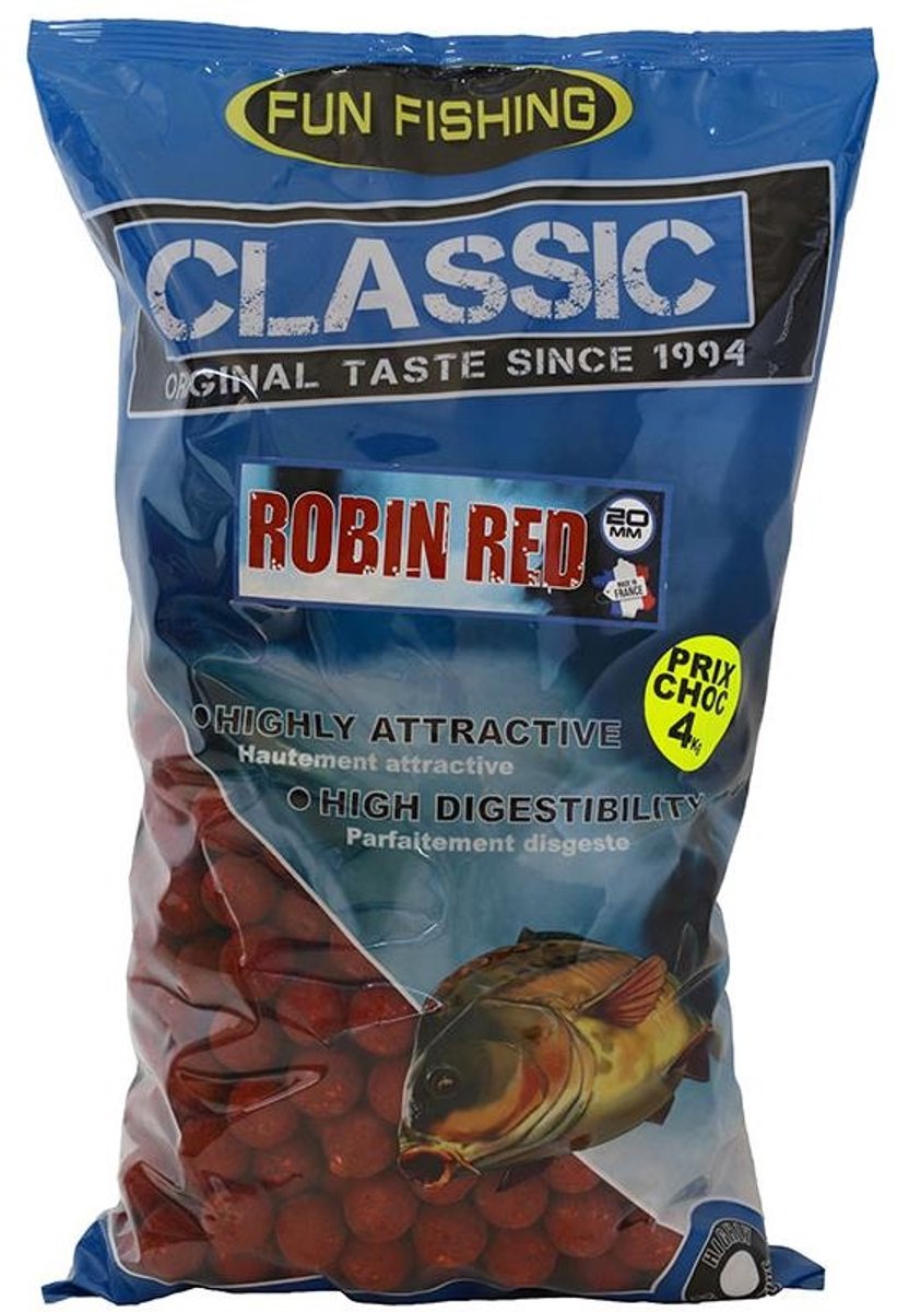 Fun Fishing Classic Boilies 4kg 20mm - Smaak : Mussel Crab
