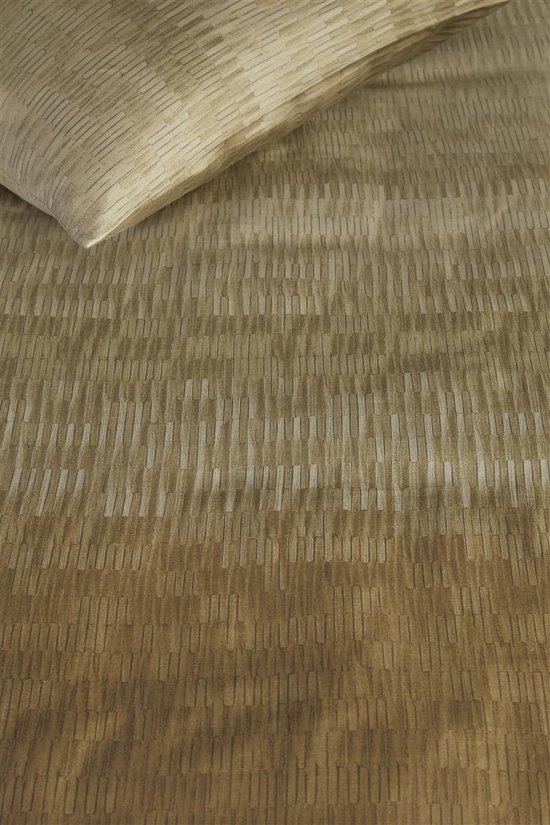 Beddinghouse Lexi dekbedovertrek - Tweepersoons - 200x200/220 - Goud van Merkloos — afbeelding 2