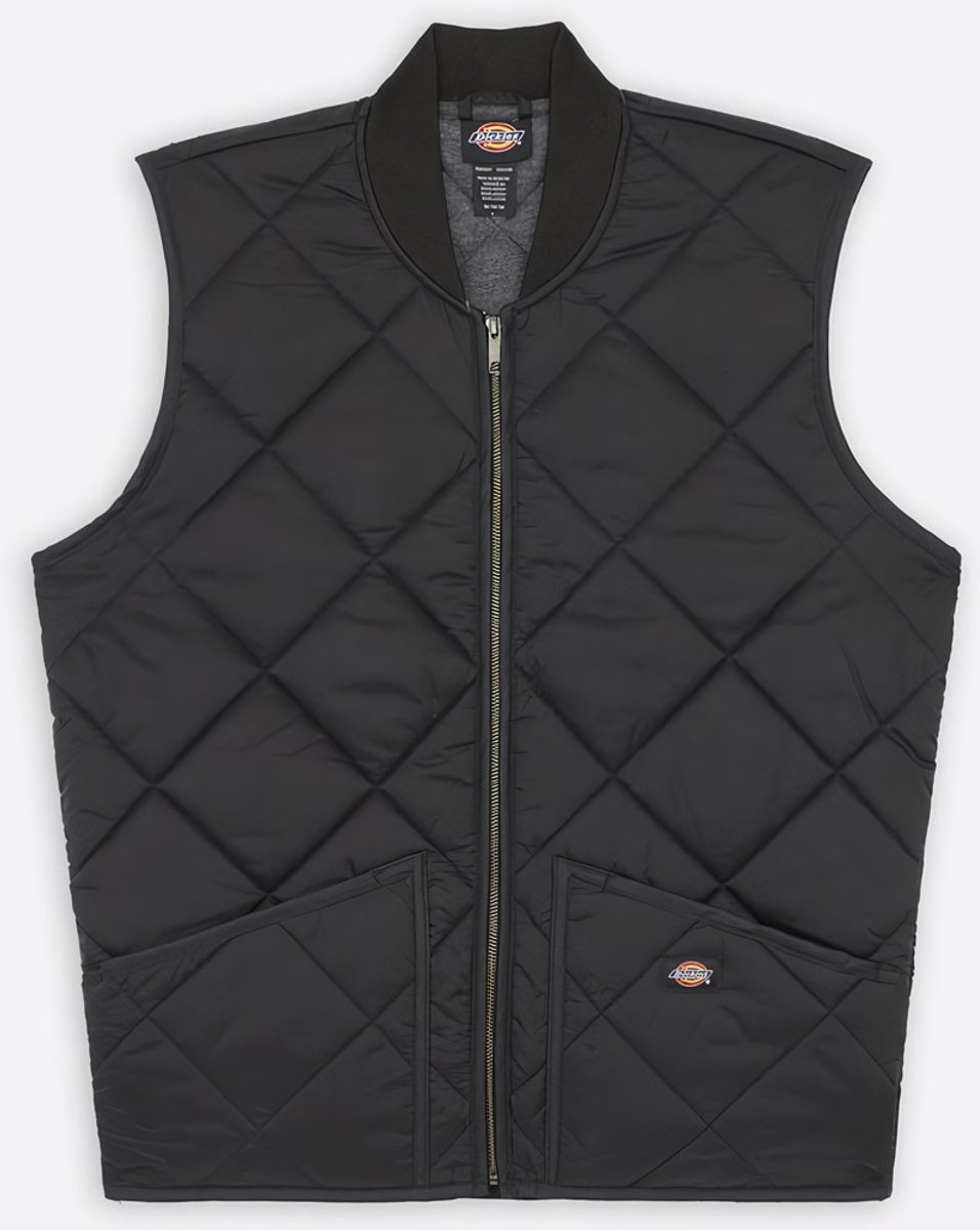 Dickies Weste Diamond Quilted Vest -M Zwart