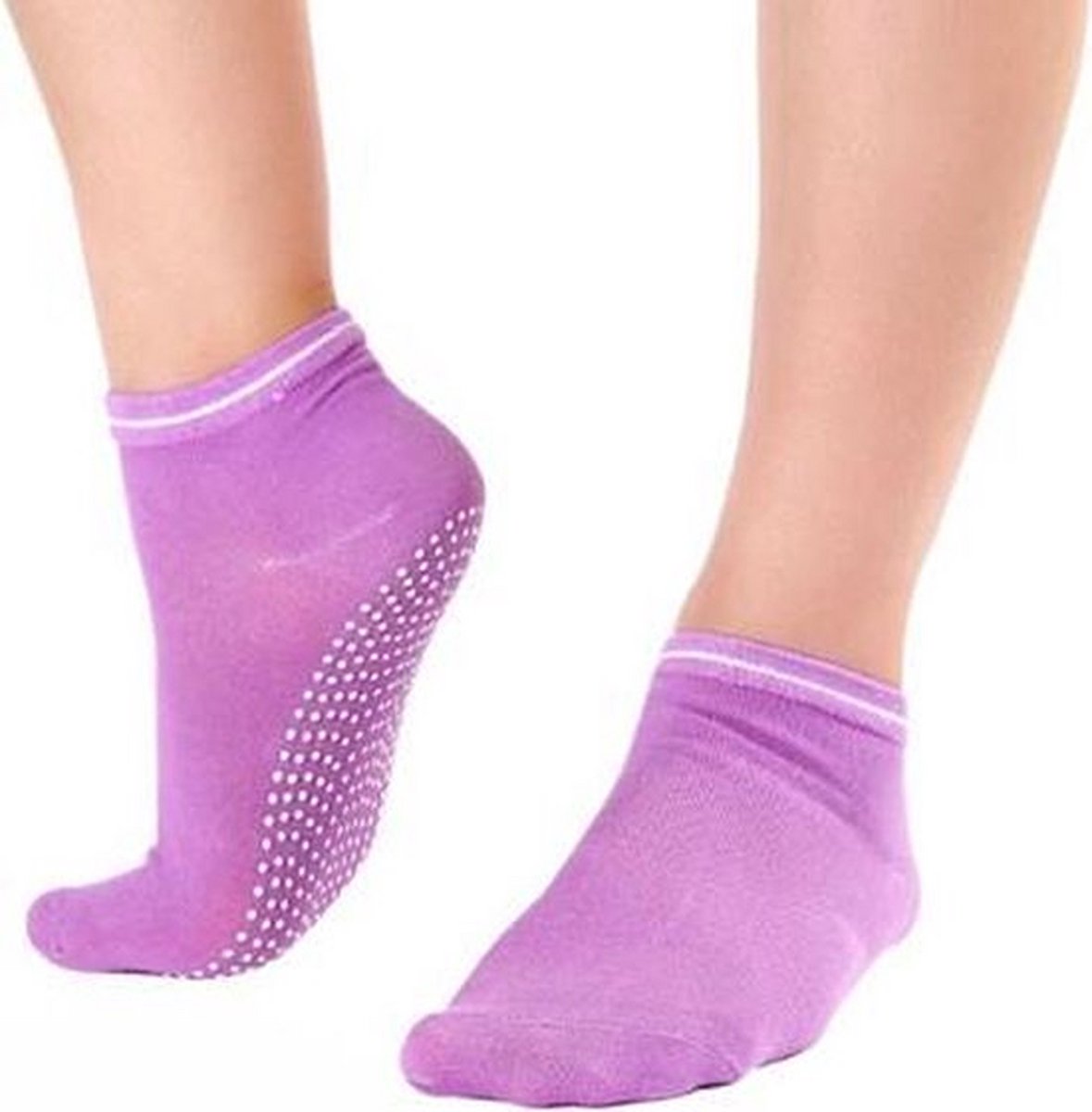 Knaak Anti Slip Sokken - Yoga - Pilates - Paars - Fitness - Sportsokken - Maat 36 t/m 41