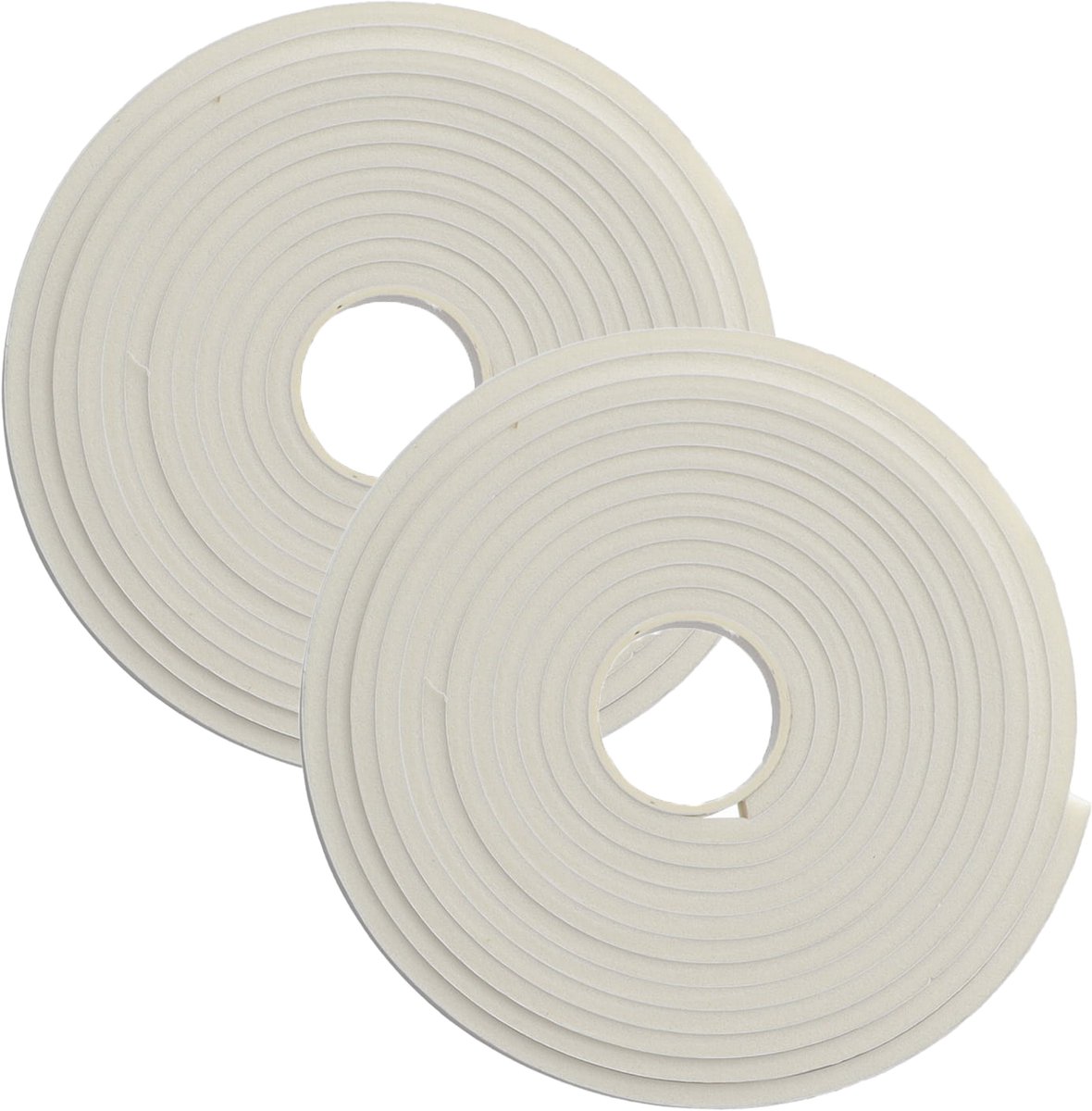 Luance Cozy Home Tochtstrip - 2x - wit - zelfklevend - 2 x 275 cm - tochtband - deur of raam