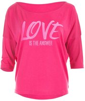 Winshape Shirt met ¾-mouwen Ultra Light met glitter opdruk MCS001