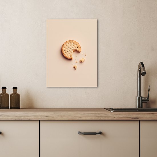 Tableau sur toile 30x40 cm - Décoration murale Cookie - Crumbs - beige - Accessoires de Décoration murale - Décoration murale Cuisine - Peintures sur toile