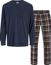 Pyjamaset voor heren, katoen, pyjamaset met print, lange