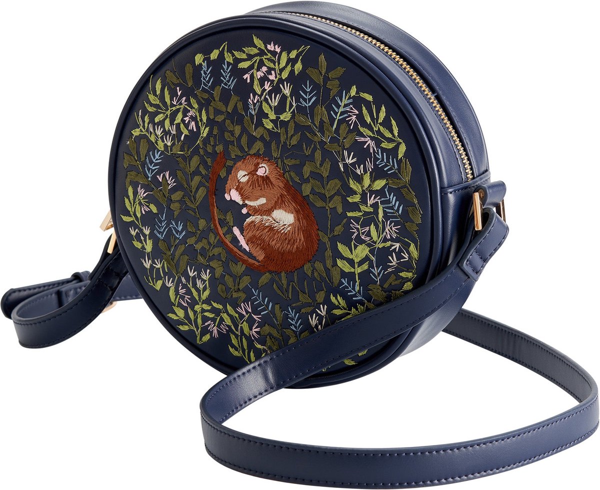 Fable England Chloe Embroidered Dormouse - Handtas - Schoudertas - Handtassen - Tassen - Dames
