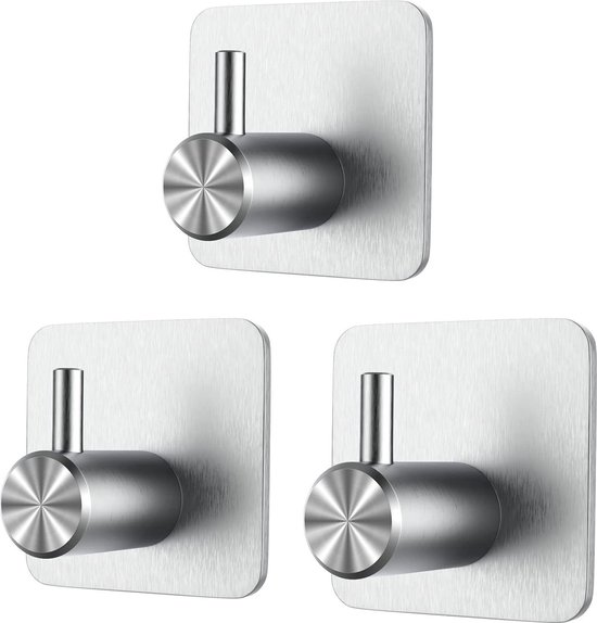 METALTEX Metaltex - Zelfklevende Haakjes - Keukenhaken Ovaal 6,2 X 3,3 Cm Rvs Zilver 4 Stuks - H-BLOK & TOYS METALTEX Metaltex - Zelfklevende Haakjes - Keukenhaken Ovaal 6,2 X 3,3 Cm Rvs Zilver 4 Stuks - H-BLOK & TOYS