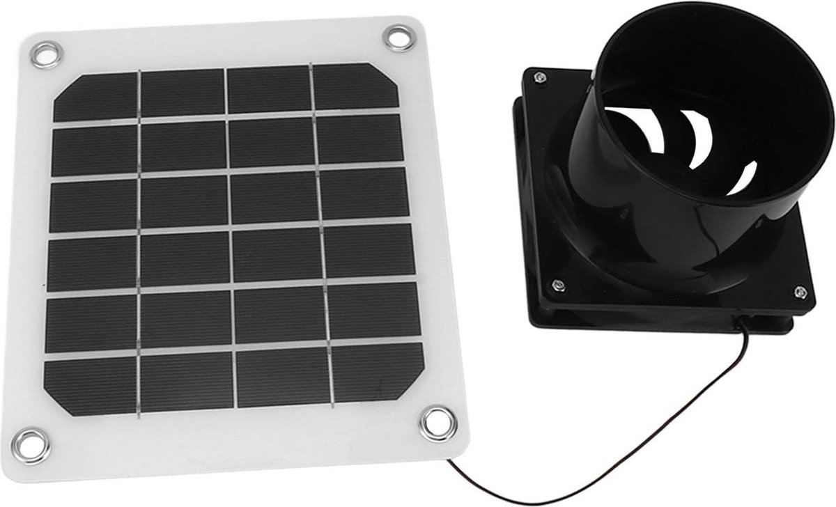 Ventilator op zonne-energie, USB zonnepaneel aangedreven mini draagbare ventilator voor koeling, ventilatie, outdoor, camping, thuis, 5,2 W