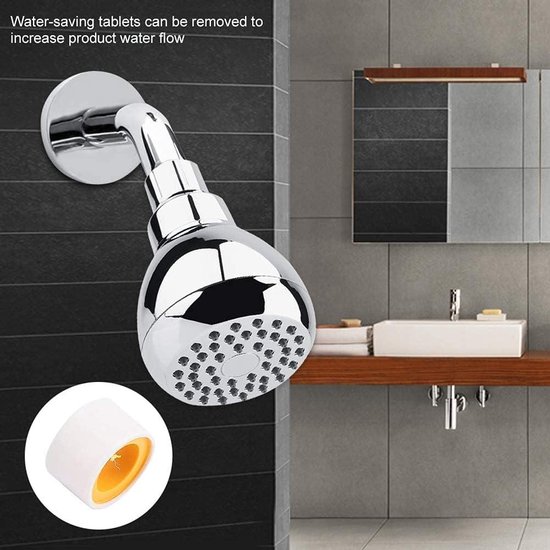 Douchekop, Universele Hoge Druk Douchekop met Verstelbare Metalen Swivel Bal Anti-klomp Anti-lek