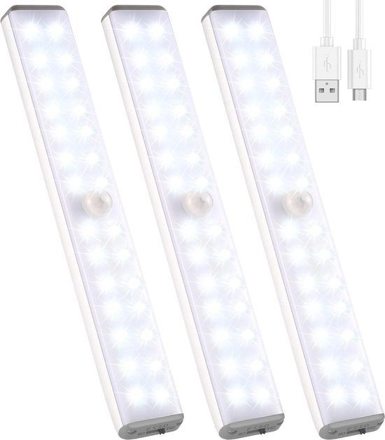 ORION Norman LED meubelverlichting, zilverkleurig, oplaadbare batterij