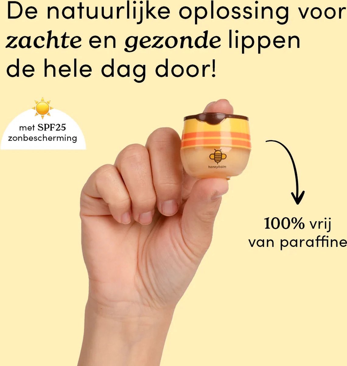 Honeybalm Lipbalm SPF 25 Honey - 5,5 gr — cadeau in Cadeau-ideeën - foto 5