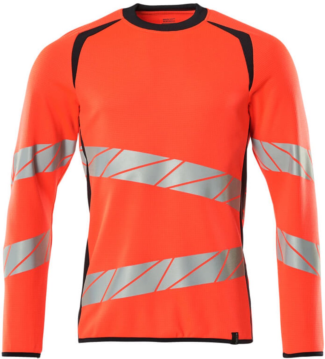 Mascot Accelerate Safe Sweatshirt 19084-781 - hi-vis rood/donkermarine - M