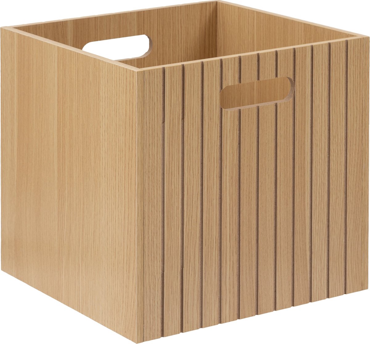 5five Tasso Opbergmand - MDF, 31 x 31 cm, Natuurlijke Houtlook