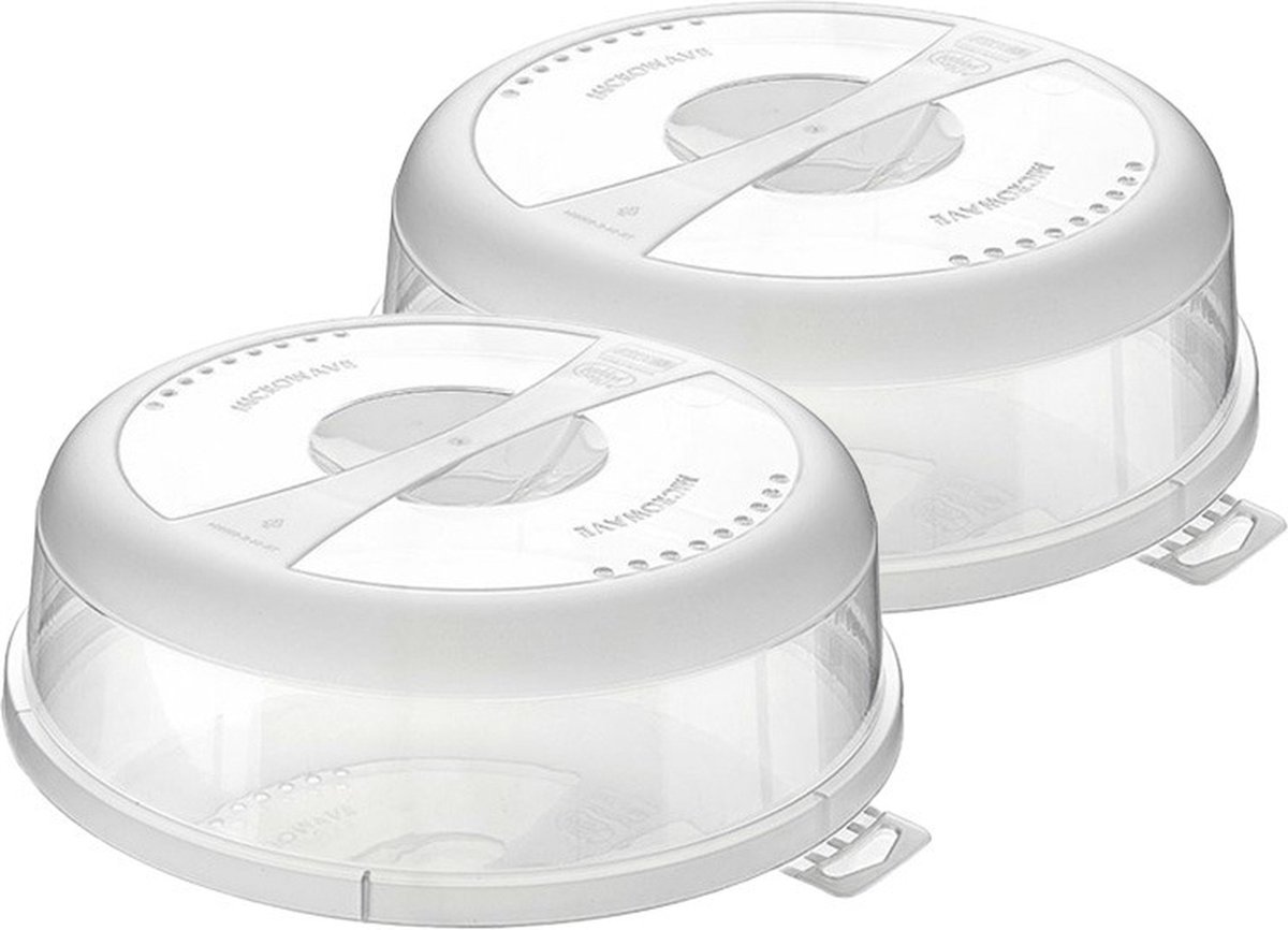 Hobby Life Magnetrondeksel/afdekschaal - 2x - transparant - BPA vrij kunststof - 24,5 x 7,5 cm