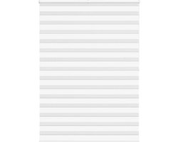 vidaXL - Zebra - rolgordijn - 165x200 - cm - stofbreedte - 160,9cm - polyester - wit