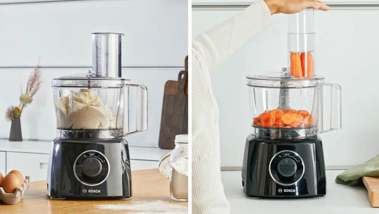 Bosch MCM3PM386 MultiTalent 3 - Foodprocessor - RVS/Zwart van Bosch — afbeelding 4