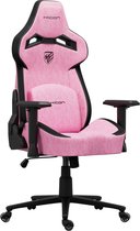 Bol.com HICON Chairs - Hyper Serie - Striker Gamestoelen Stof – Luxe Comfort en Ademende Stof voor de Beste Game-Ervaring - Roos aanbieding