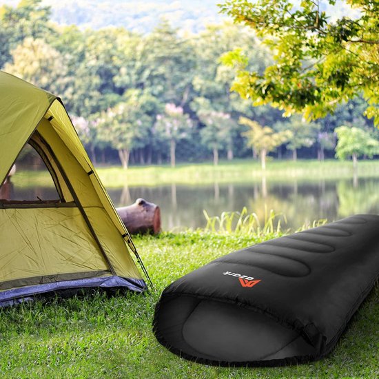 Slaapzak 350 g/m² lichtgewicht-waterproof 4 seizoenen kamperen-wandelen buitenshuis-slaapzak volwassenen-kinderen — afbeelding 5