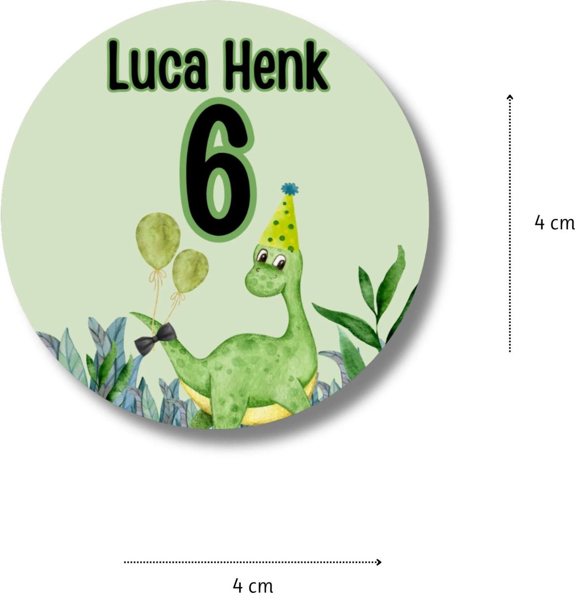 Dino Traktatie Uitdeelset - Compleet Feestpakket met Uitnodigingen, Gepersonaliseerde Stickers en Transparante Zakjes — afbeelding 7