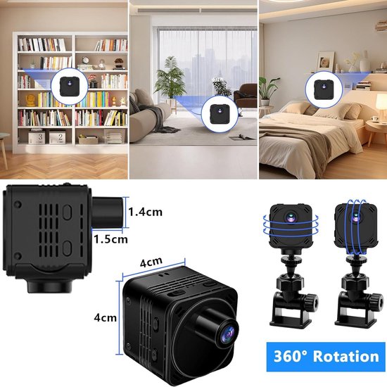 Tiguhtie verborgen camera – spy cam – 20-uur batterijduur – WiFi – 1080P – met bewegingsdetectie – | Gecontroleerde retourproducten en nieuwe overstockproducten tegen een onverslaanbare lage prijs