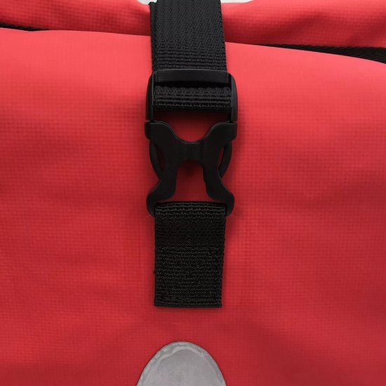 Lynx Single Pannier Bag Pakaftas / Fietstas Zwart / Rood 21 L - Tarpaulin van Lynx. — afbeelding 3
