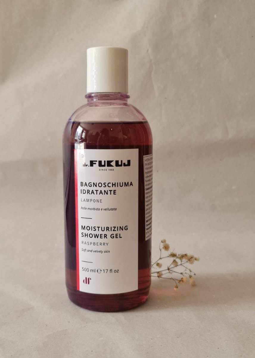 Dr Fukuj hydraterende badschuim en douchegel met krachtige heren en vrouwen FRAMBOOS geur 500ml