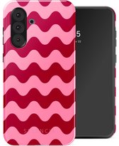 Coque Selencia pour Samsung Galaxy A56/A36 - Coque arrière éclatante - Rouge à lèvres Wave Vibes