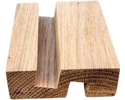 Tegelhouder Eikenhout | Geschikt voor 1 tegeltje | Luxe Tegelhouder | Letters by Lau | dubbel 10&12mm breed | Handgemaakt | Spreuktegel | Tegeltjes met Spreuken | Tegeltjeswijsheid | Tegeltje tekst | Tegeltjes standaard |Tegelstandaard | Tegelhouder