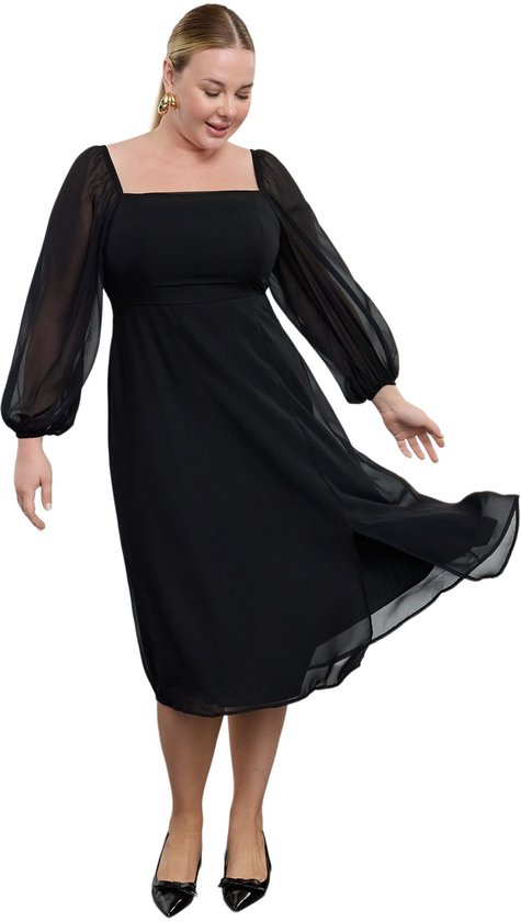 Trendyolmilla Curve Siyah Kalp Desenli Taşlı Mini Dokuma Büyük Beden Etek TBBSS2