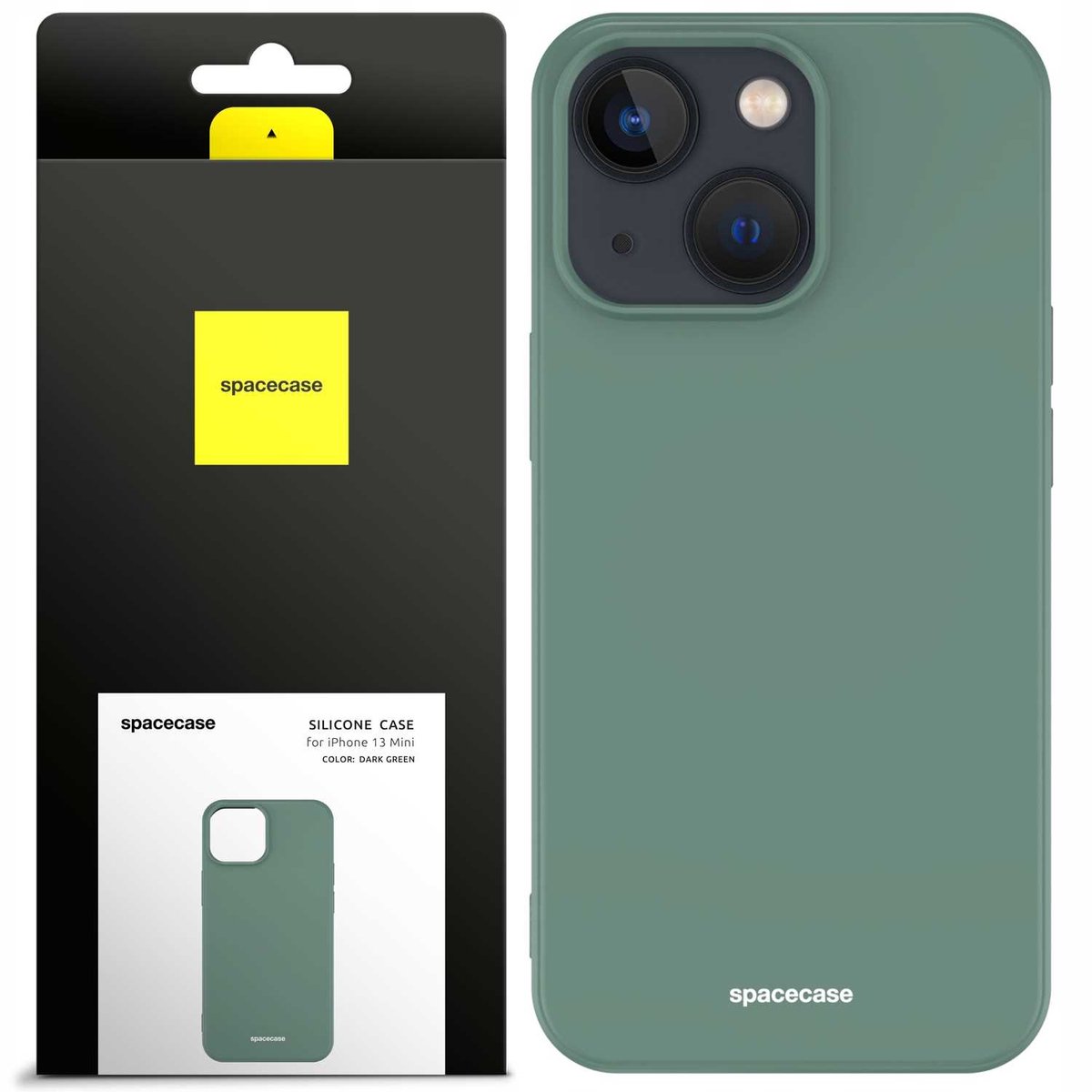 Spacecase Siliconen Hoesje Voor Iphone 13 Mini Groen