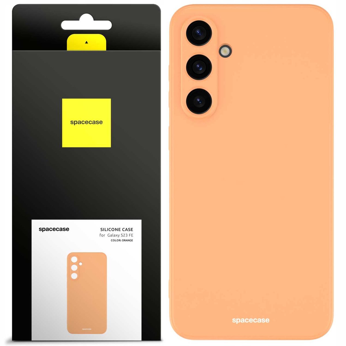 Spacecase Siliconen Behuizing Voor Galaxy S23 Fe Oranje Cover