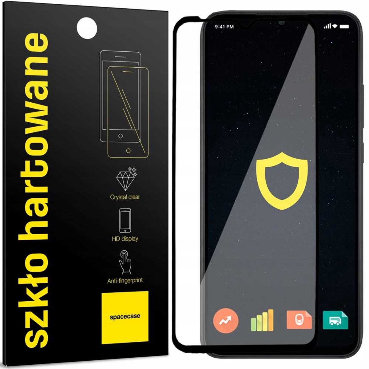 Spacecase 5D Gehard Glas Voor Xiaomi Redmi 9 9A 9C 10A Folie