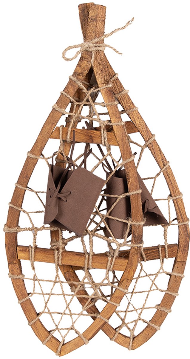 Clayre & Eef Decoratie 55x22x5 cm Bruin Hout