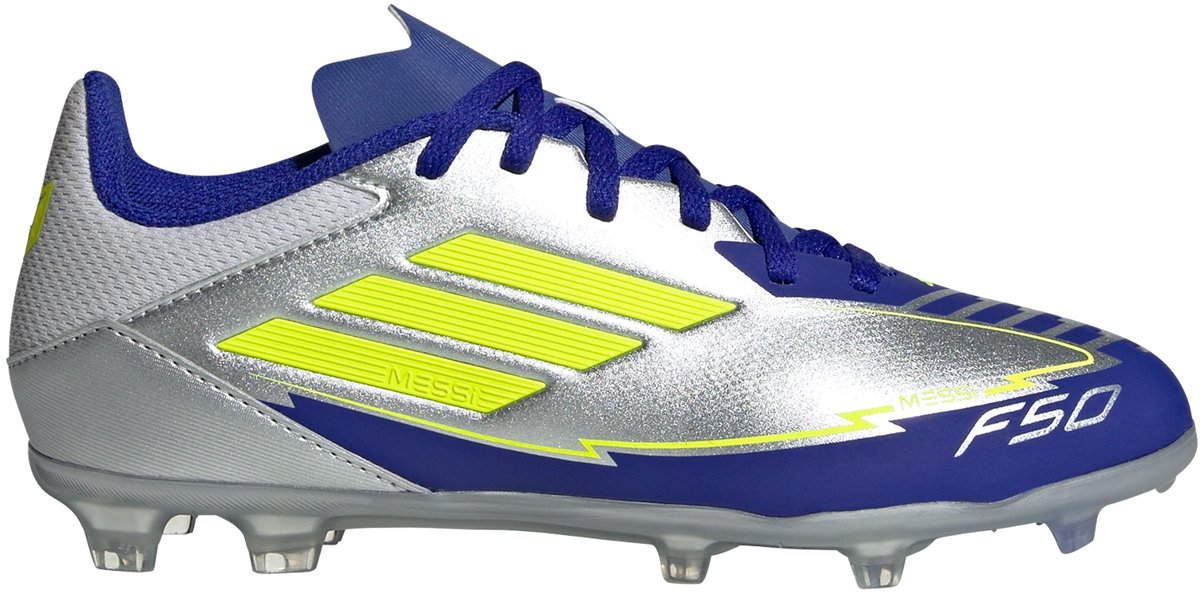 adidas Performance F50 League Messi Firm / Multi-Ground Voetbalschoenen Kids - Kinderen - Zilver
