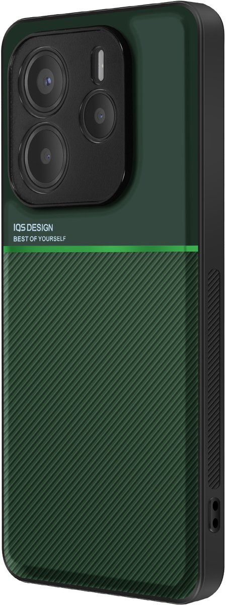 Avizar Hoesje Geschikt voor Xiaomi Redmi Note 14 5G Bi-materiaal Schokbestendig, Groen