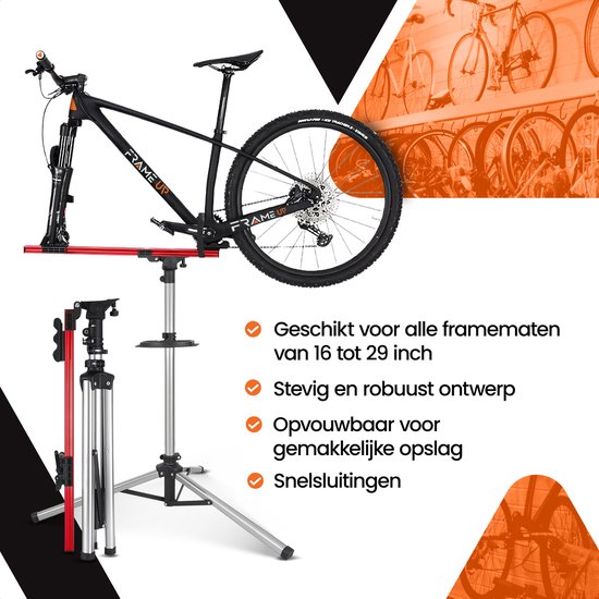 Fiets Montagestandaard Reparatiestandaard - Fietsstaander - Racefiets - Mountainbike - tot 35 KG - Professioneel van Fiets. — afbeelding 4