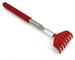 Actie4you® - Stevige Uitschuifbare Ruggenkrabber - 56 cm - Stevige ruggenkrabber - Rugkrabber - Rood