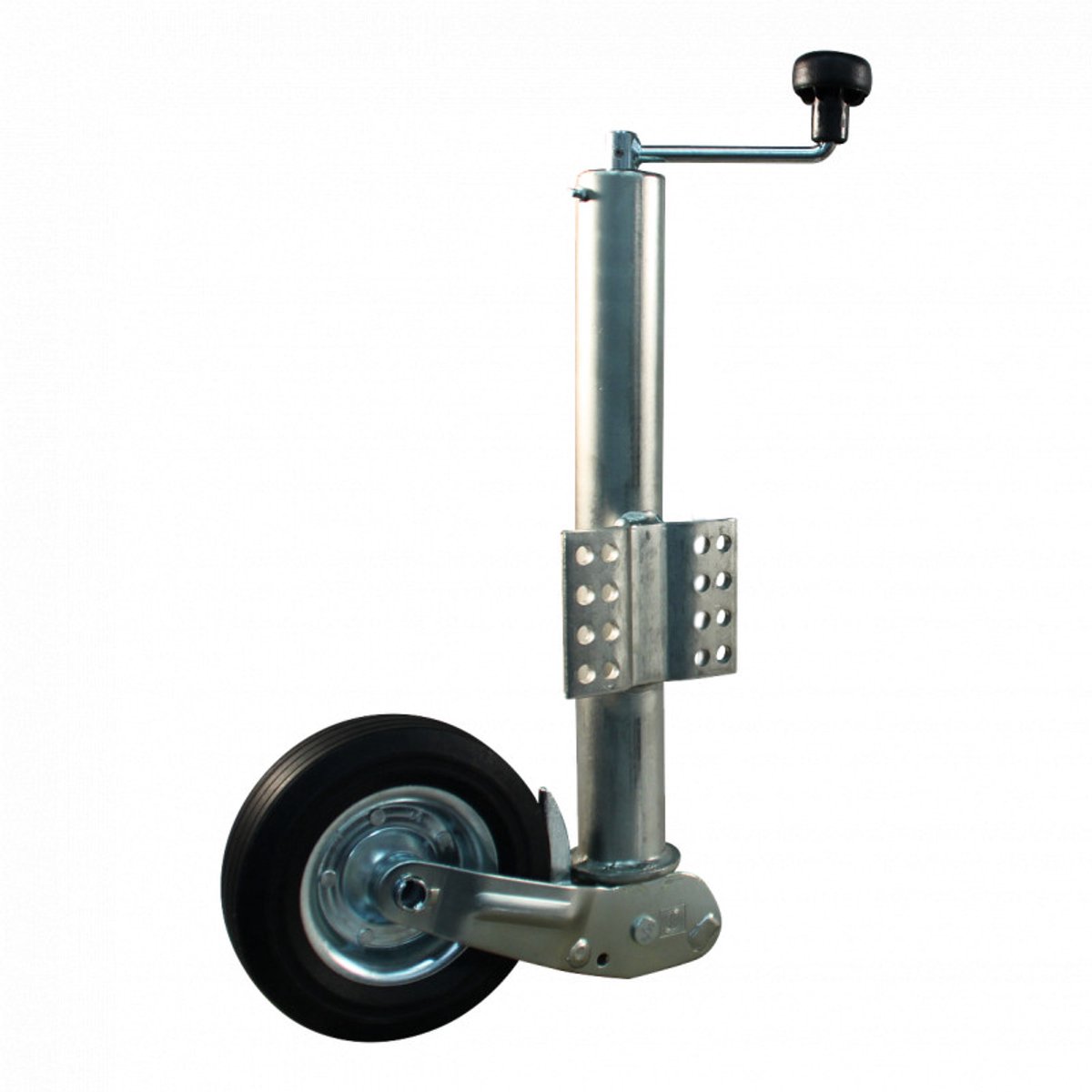 Steunwiel automatisch opklapbaar 200x60 mm Ø60mm - Neuswiel aanhangwagen en vouwwagen - WW Winterhoff