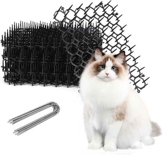 Lot De 15 Tapis Anti-chat Avec Pointes Souples - Protection Pour Balcon Et Jardin - 20x15 Cm - 9