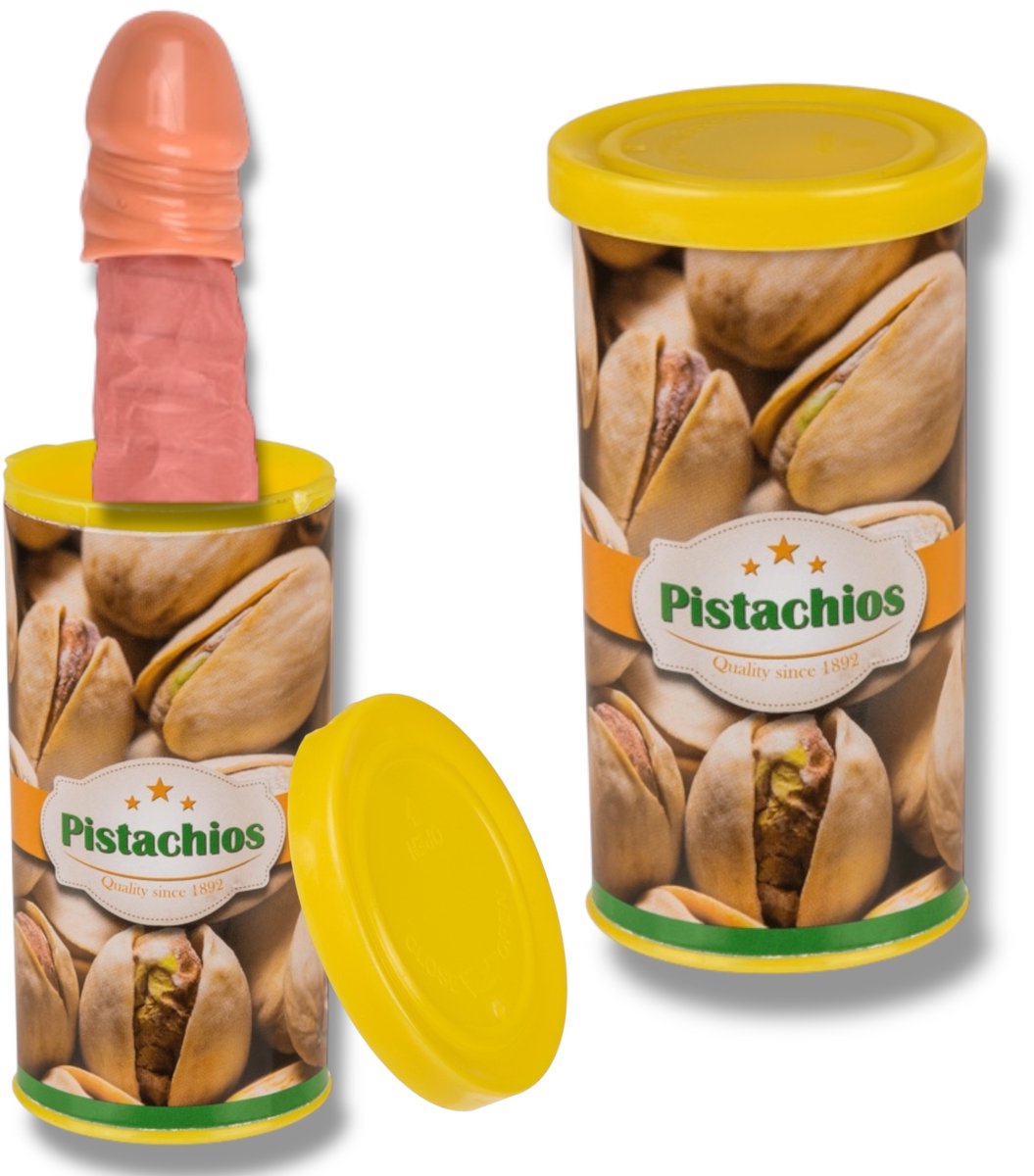 Fop Cadeau Spring Penis In Blik - Jumping Penis in Can – Pistachios - Verrassende Gag Gift!