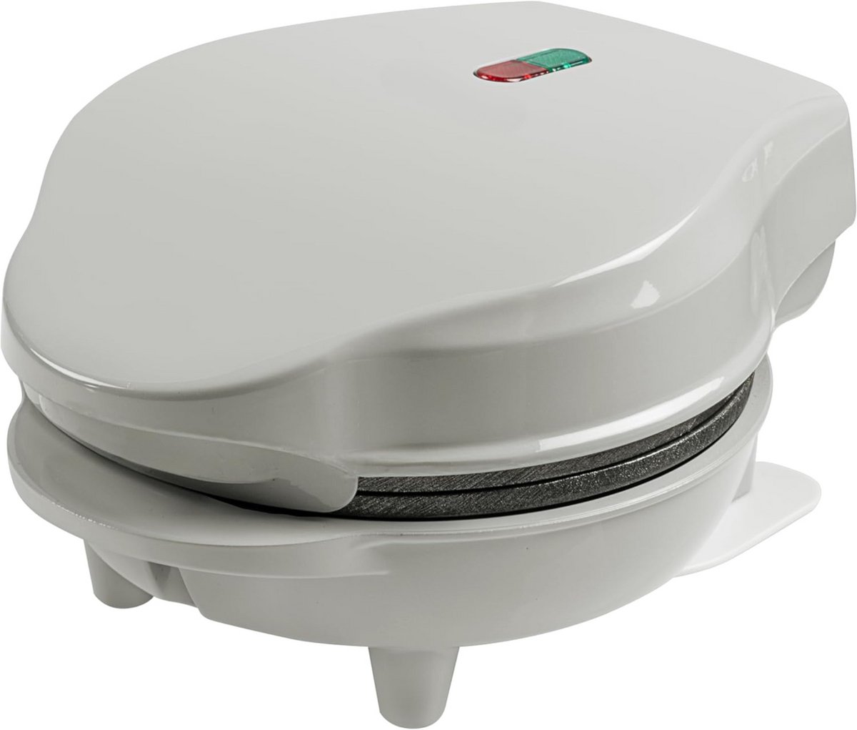 Mini Wafelijzer - Antiaanbaklaag - 550W - Grijs