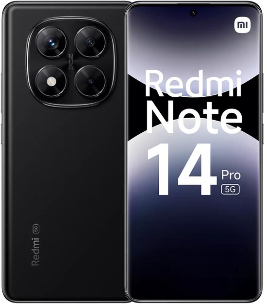 Xiaomi Redmi Note 14 Pro - 5G - 12GB/512GB - Midnight Zwart