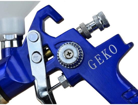 GEKO HVLP verfspuit - 1,4 mm nozzle - 600 ml tank - aluminium behuizing