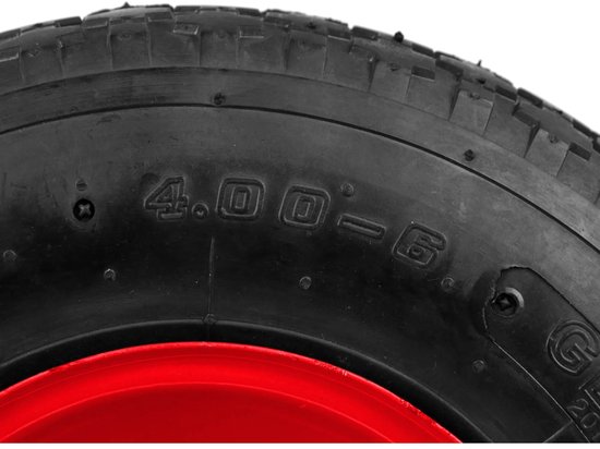 GEKO Rubberwiel voor kruiwagen - 90 kg draagkracht - 320 mm diameter - Met as inbegrepen van Geko — afbeelding 3